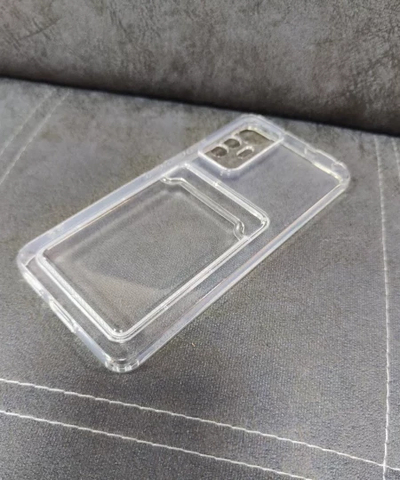 Накладка POKET прозрачная с карманом для Xiaomi Mi 12 Lite