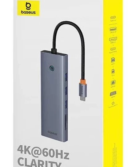 Type-c HUB ДОК станция Baseus Premium Series 10в1