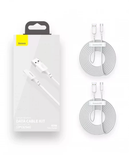 Кабель Baseus Simple Wisdom USB/Type-C ,5А 1,5м 2в1, 40Вт