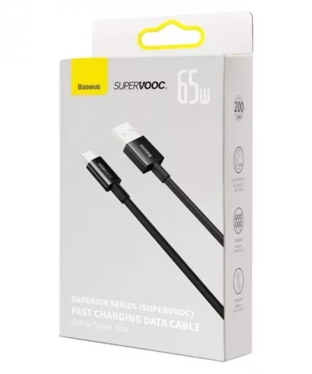 Кабель Baseus Superior Series SuperVooc 65Вт USB/Type-c 1м