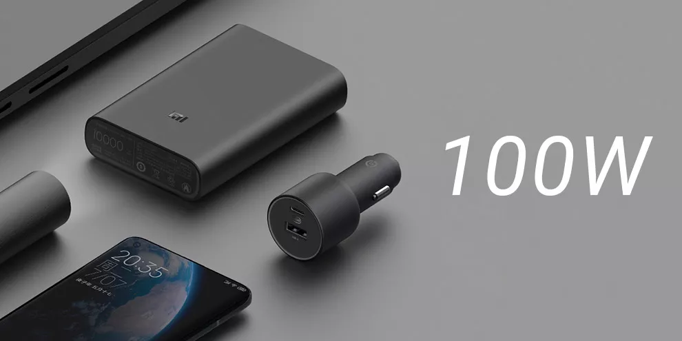 Автомобильное зарядное устройство Xiaomi 100W Car Charger